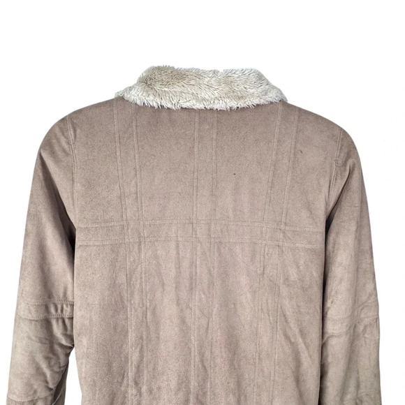 Big Chill Women’s Size M Ivory Faux Suede Shearling - Picture 6 of 9